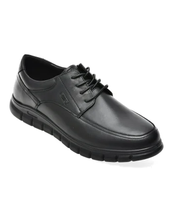 Pantofi OTTER negri, 328022, din piele naturala