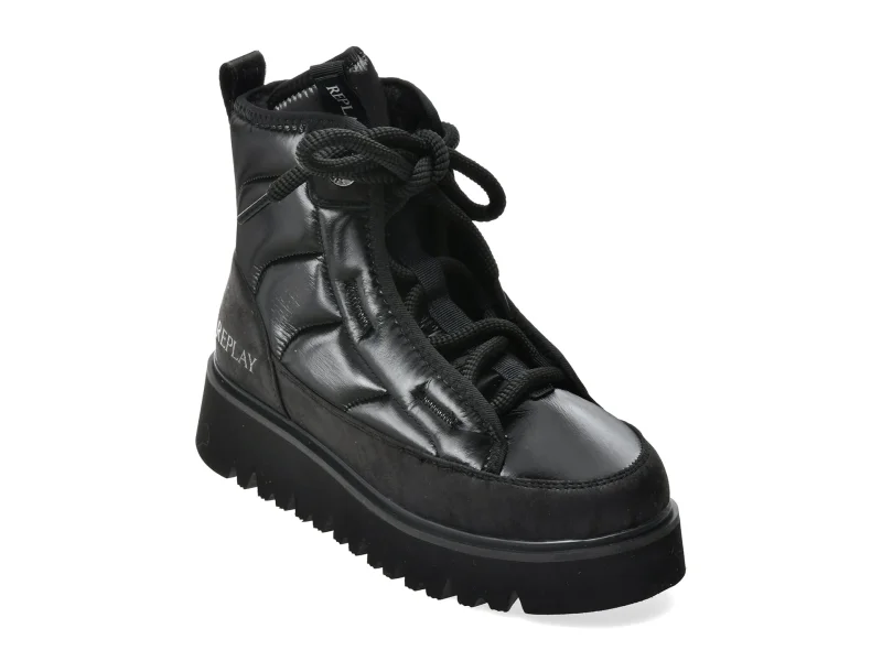 Ghete REPLAY negre, WF2H00T, din material textil