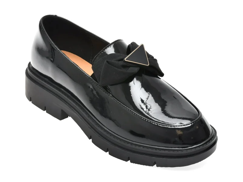 Mocasini FLAVIA PASSINI negri, WC50002, din piele naturala lacuita