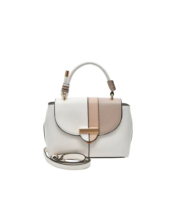 Geanta EPICA alba, 3620, din piele ecologica