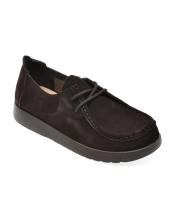 Mocasini IMAGE maro, 1600, din piele intoarsa