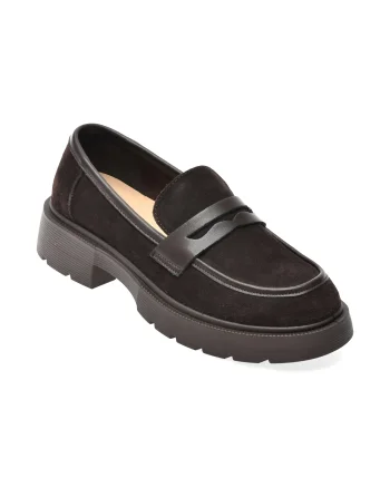 Mocasini EPICA maro, 8996, din piele intoarsa