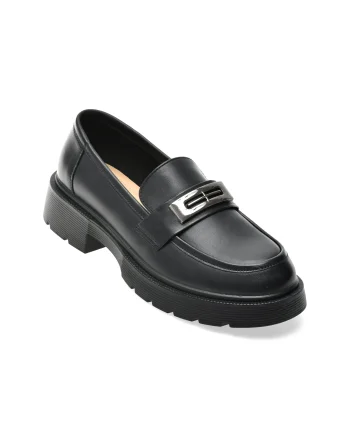 Mocasini GRYXX negri, 6310, din piele naturala