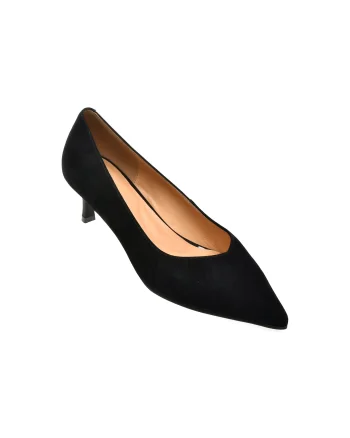 Pantofi eleganti EPICA negri, 5663, din piele intoarsa