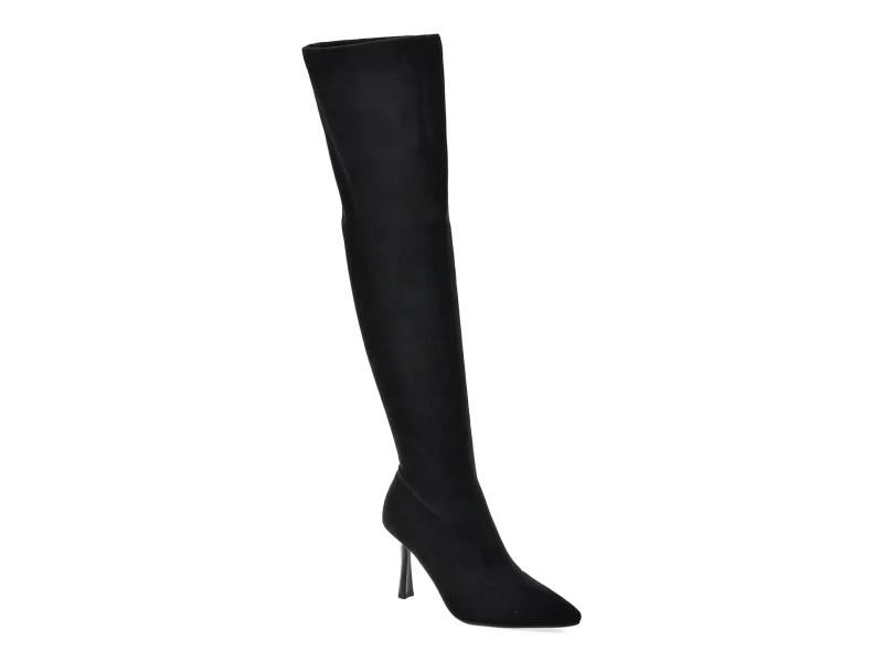 Cizme elegante FLAVIA PASSINI negre, AC5904, din material textil