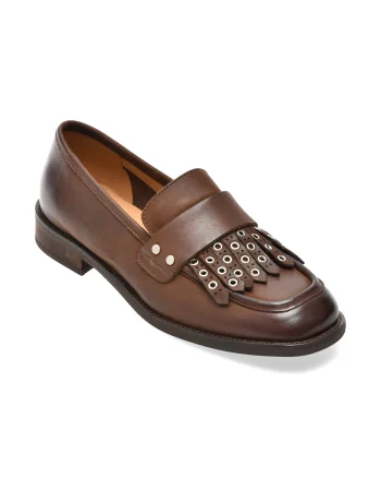 Mocasini EPICA maro, 6188, din piele naturala