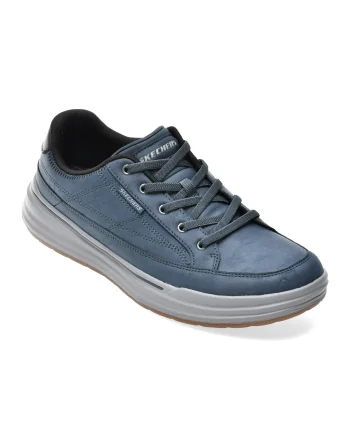 Pantofi sport SKECHERS bleumarin, 211394, din piele ecologica