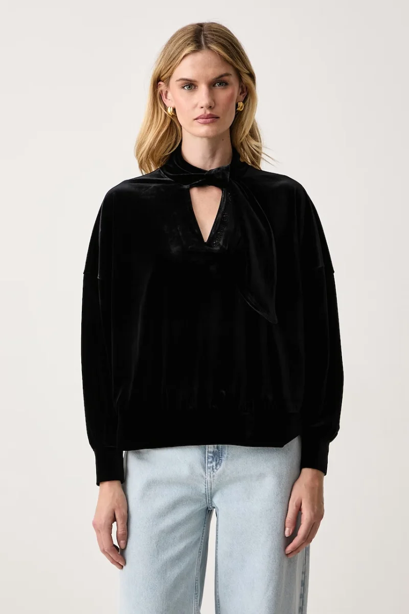 Armani Exchange  hanorac pentru femei din velur