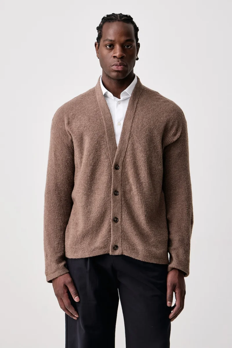 American Vintage  cardigan pentru bărbați cu amestec de lână