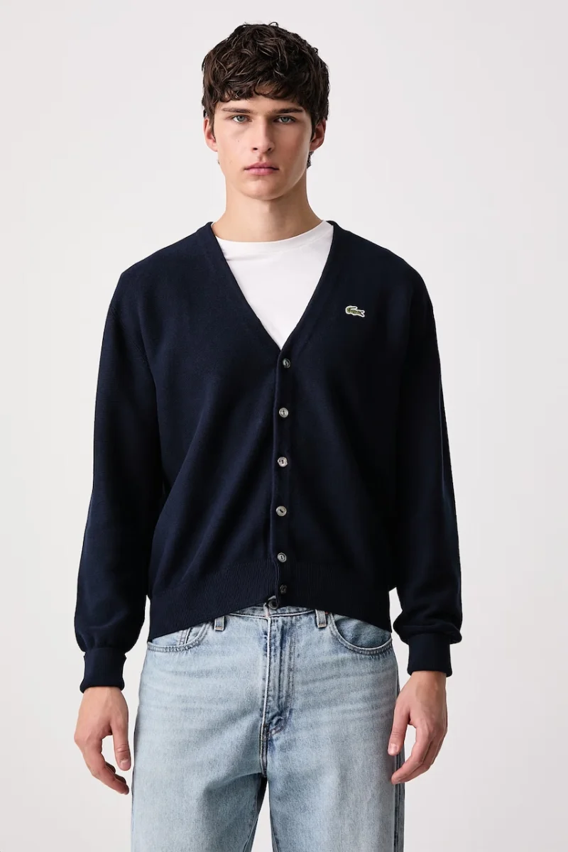 Lacoste  cardigan pentru bărbați din bumbac