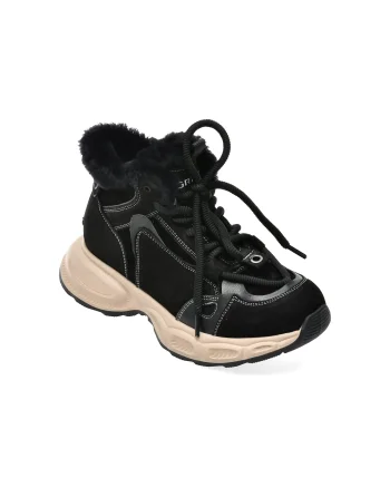 Ghete GRYXX negre, 25059, din nabuc