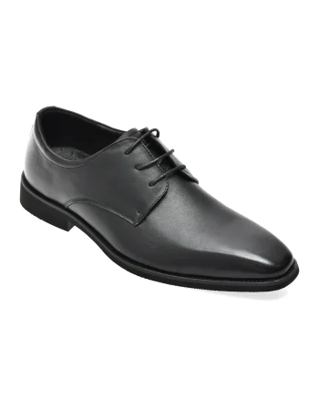 Pantofi eleganti OTTER negri, 27213, din piele naturala