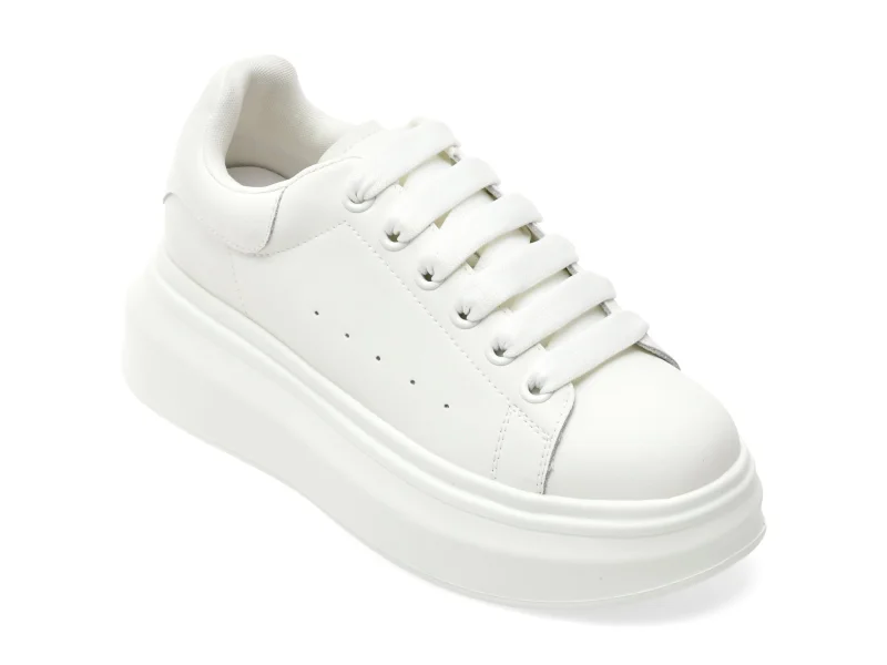 Pantofi sport GRYXX albi, 70698, din piele naturala
