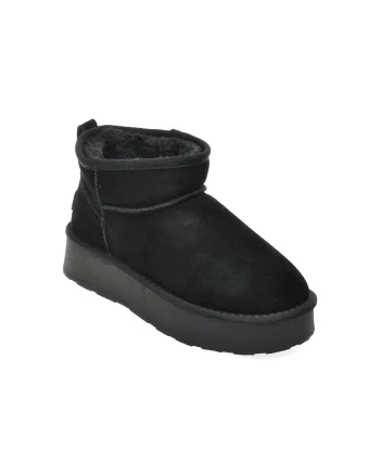 Ghete GRYXX negre, 228520, din piele intoarsa