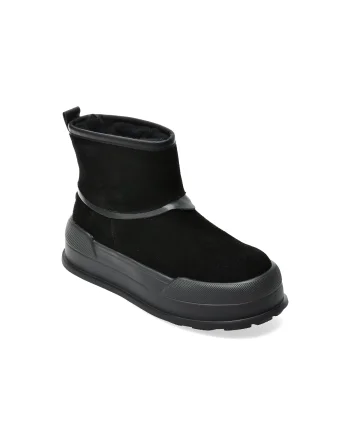 Ghete GRYXX negre, 8335, din piele intoarsa