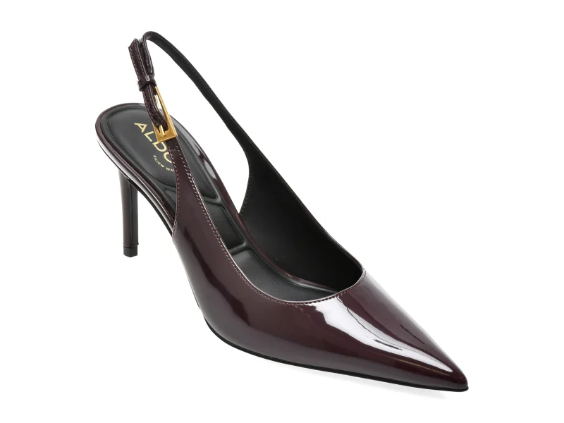 Pantofi eleganti ALDO visinii, SYLIAAH 668, din piele ecologica lacuita