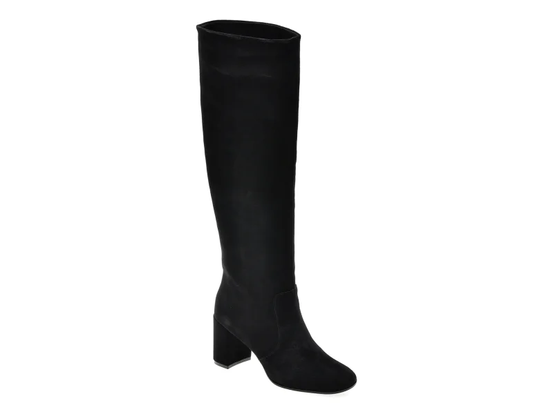 Cizme ALDO negre, SELINE 001, din piele intoarsa