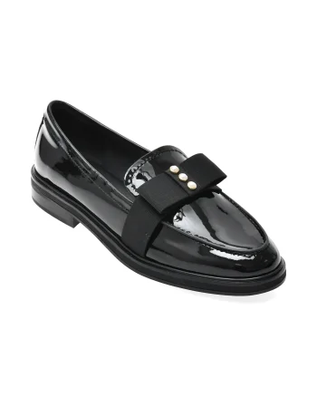 Mocasini ALDO negri, BISSOM 001, din piele naturala lacuita