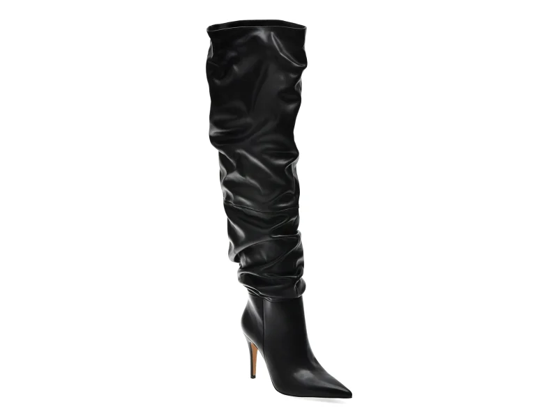 Cizme elegante ALDO negre, HOLIIS 009, din piele ecologica
