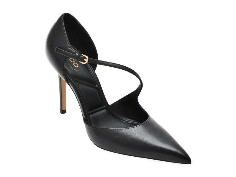 Pantofi eleganti ALDO negri, JANINNE 001, din piele naturala
