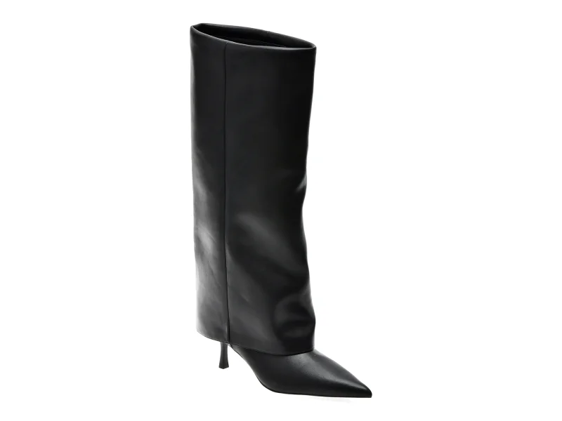 Cizme elegante ALDO negre, ASEADER 001, din piele ecologica