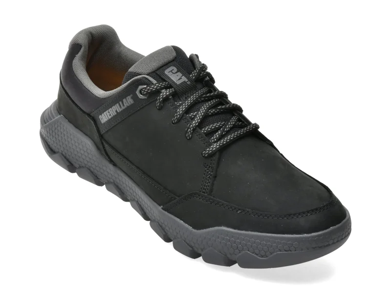 Pantofi sport CATERPILLAR negri, HEX LITE CRUISE, din piele naturala
