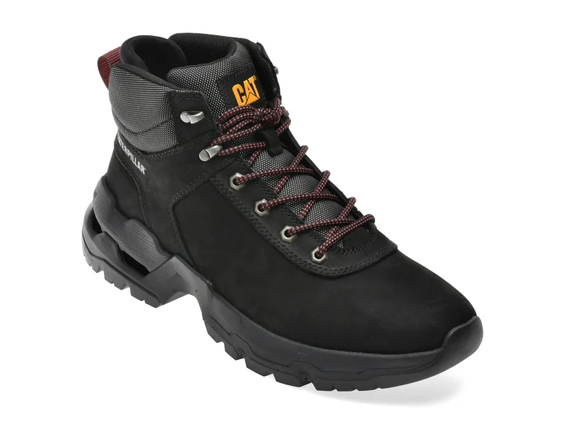 Ghete CATERPILLAR negre, SURGE HIKER, din piele naturala
