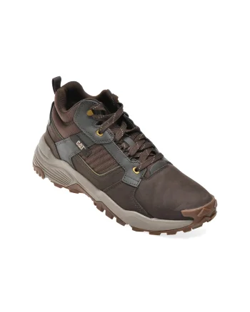 Ghete CATERPILLAR maro, GRAPPLE LEATHER, din piele naturala