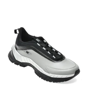 Pantofi sport CATERPILLAR gri, VOLTAGE, din piele naturala
