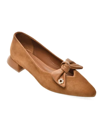 Pantofi eleganti EPICA maro, 669B800, din piele intoarsa