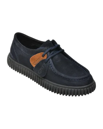 Mocasini GRYXX bleumarin, 2204747, din piele intoarsa