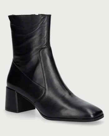 Nokwol  botine pentru femei din piele Jan Black Vienna