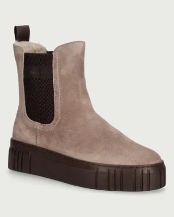 Gant  ghete scurte pentru femei din piele întoarsă Snowmont