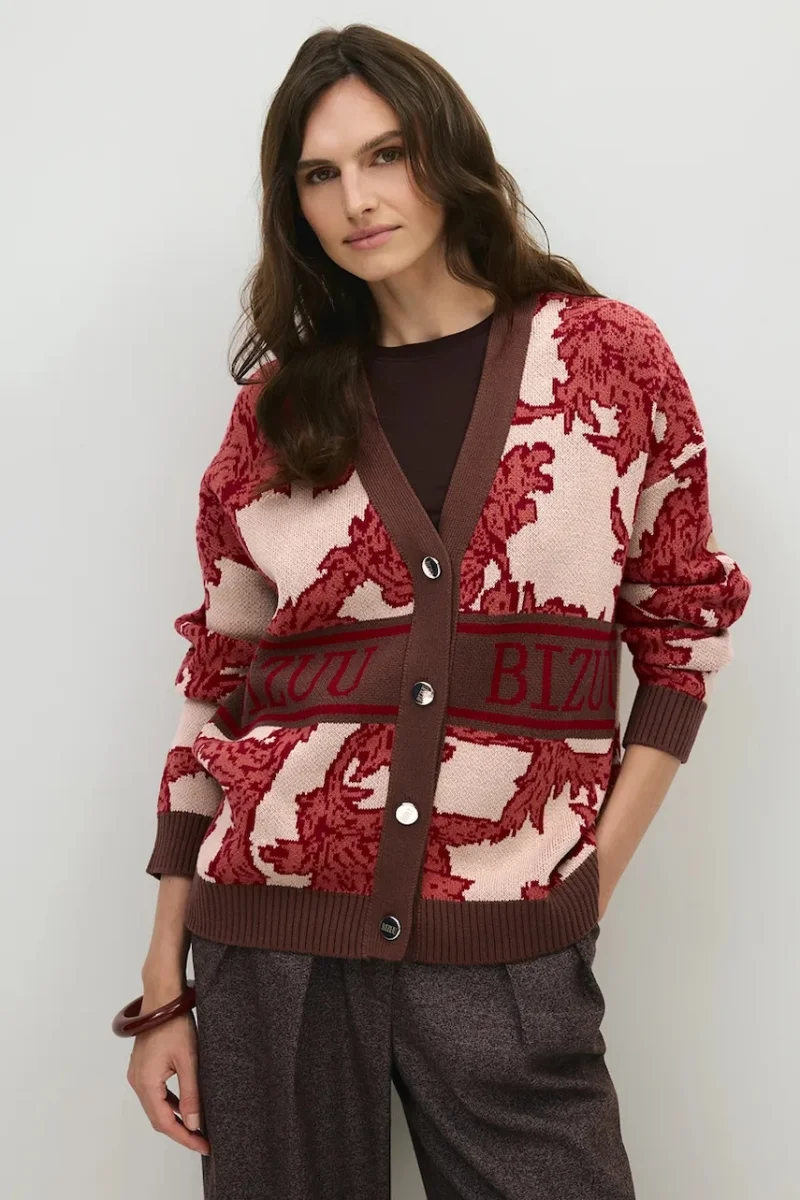 BIZUU  cardigan pentru femei din bumbac FLORANA