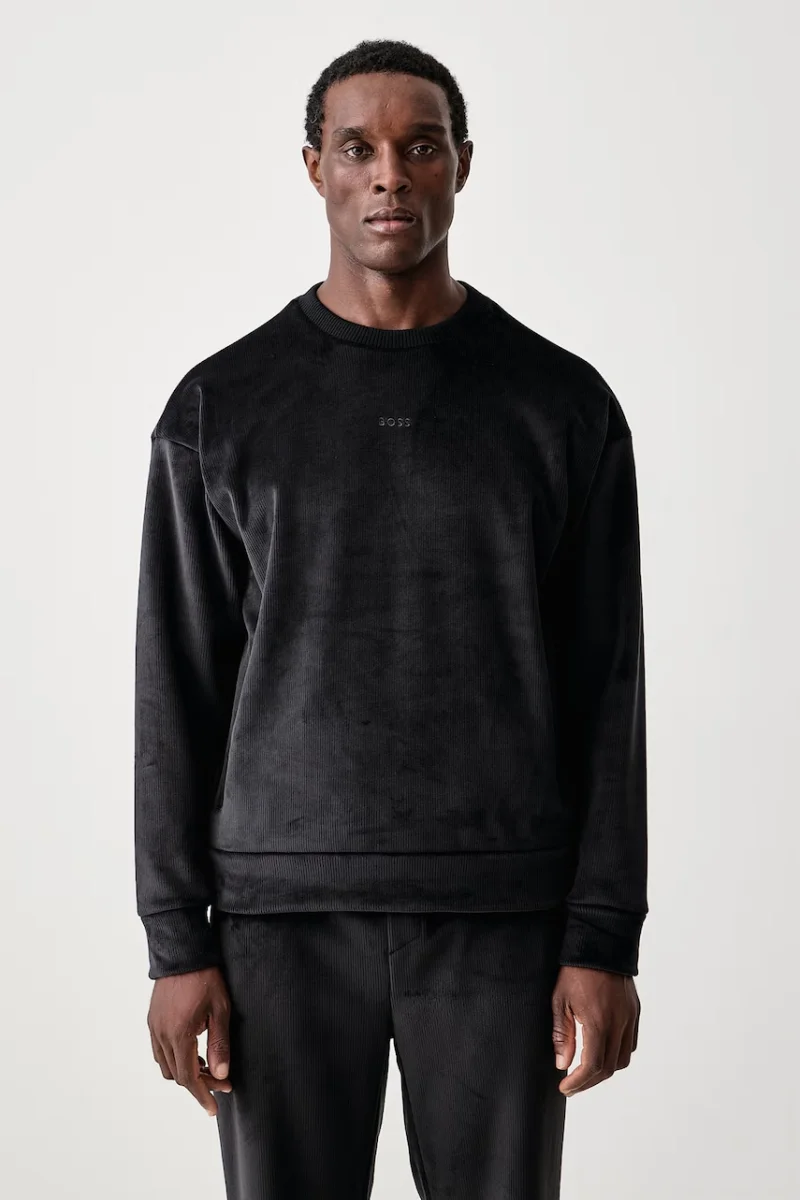 BOSS Green  hanorac pentru bărbați din velur SW_Cord Sweat