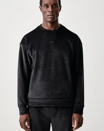 BOSS Green  hanorac pentru bărbați din velur SW_Cord Sweat