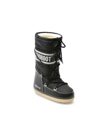 Cizme GRANDBOOT negre, 01, din material textil