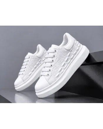 Adidasi barbati casual albi 6627