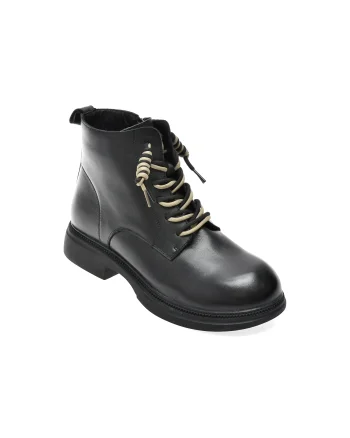 Ghete GRYXX negre, E22278, din piele naturala