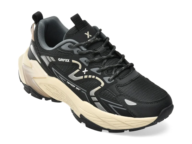Pantofi sport GRYXX negri, 153176, din material textil