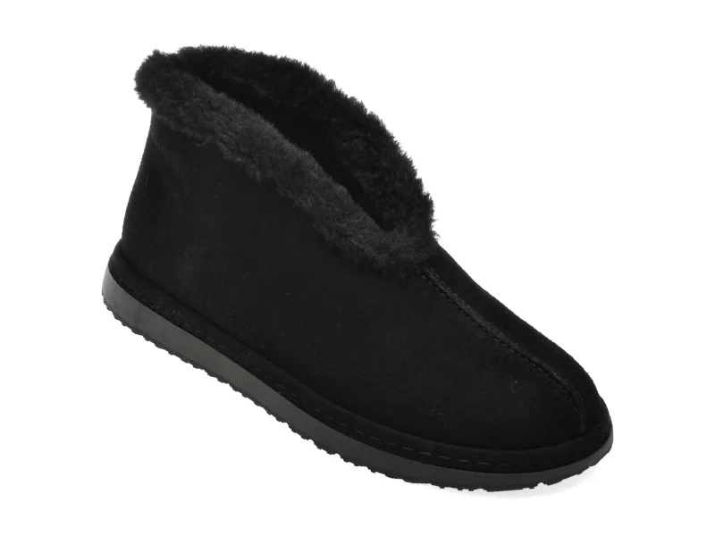 Ghete GRYXX negre, 10089K, din piele intoarsa