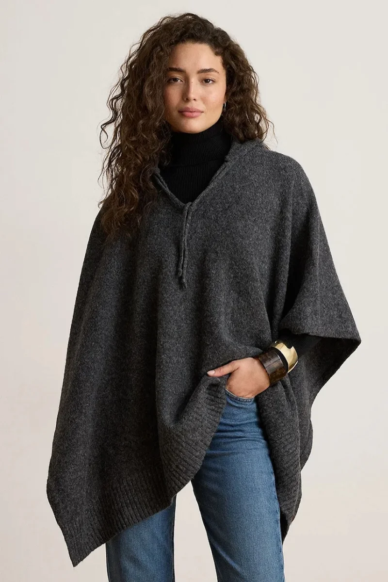 Lauren Ralph Lauren  poncho pentru femei cu amestec de lână