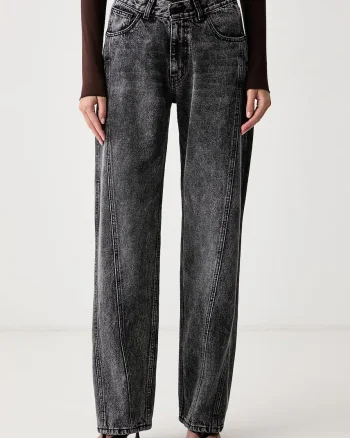 Le Privé  pentru femei ICONIC JEANS GRIS