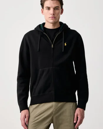 Polo Ralph Lauren  hanorac cu fermoar și glugă pentru bărbați cu bumbac