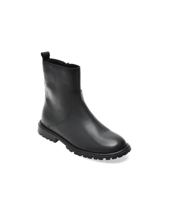 Ghete GRYXX negre, 83252Z, din piele naturala