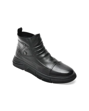 Ghete OTTER negre, 690077, din piele naturala