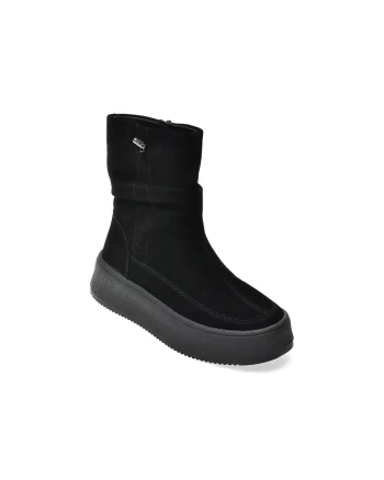 Ghete ALDO negre, D70222, din piele intoarsa