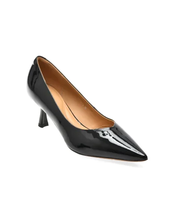 Pantofi eleganti EPICA negri, 5558, din piele naturala lacuita