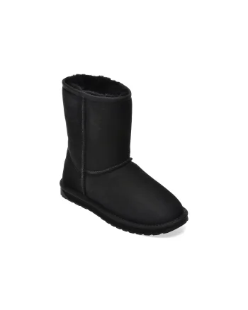 Ghete EMU negre, PLATINUM STINGER, din piele intoarsa