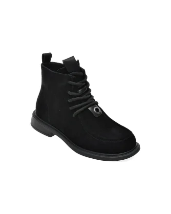 Ghete EPICA negre, 905824, din piele intoarsa